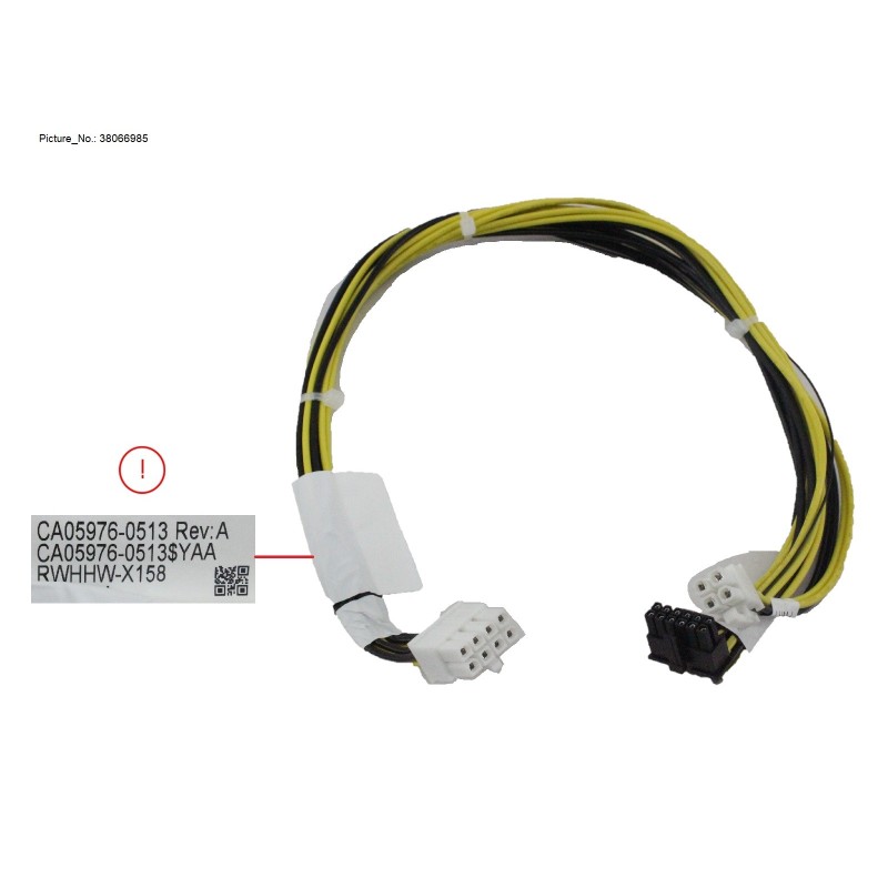 38066985 - HDD BP1 PWR/ GPU PWR CABLE (PCIE 16-PIN)