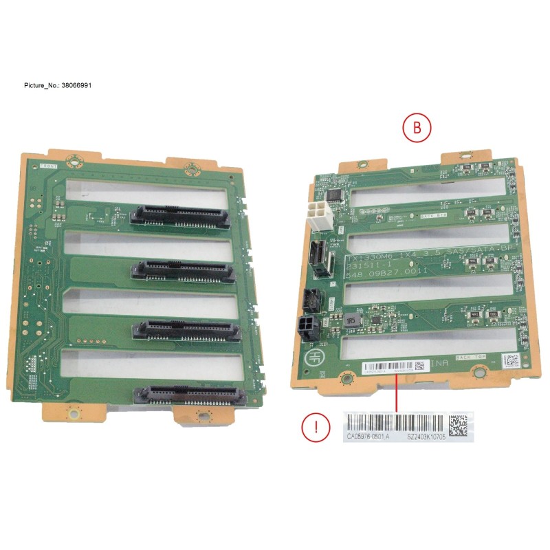 38066991 - TX1330M6_1X4_3.5_SAS/SATA BP