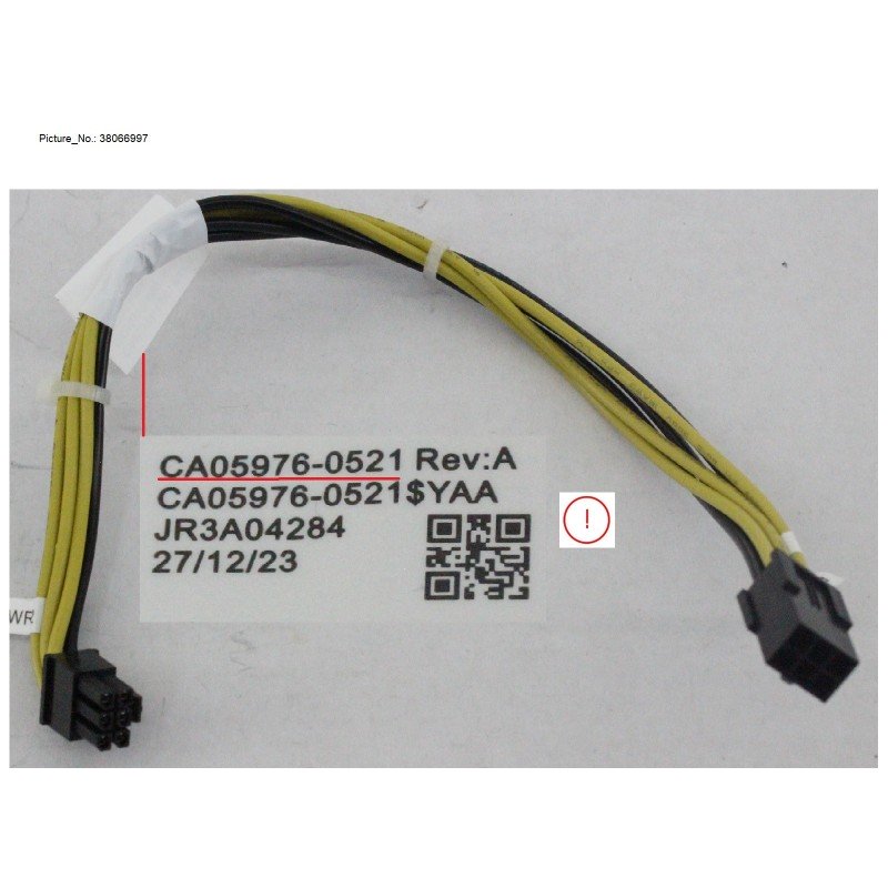 38066997 - TX1330M6 POWER EXTENSION CABLE -6PIN