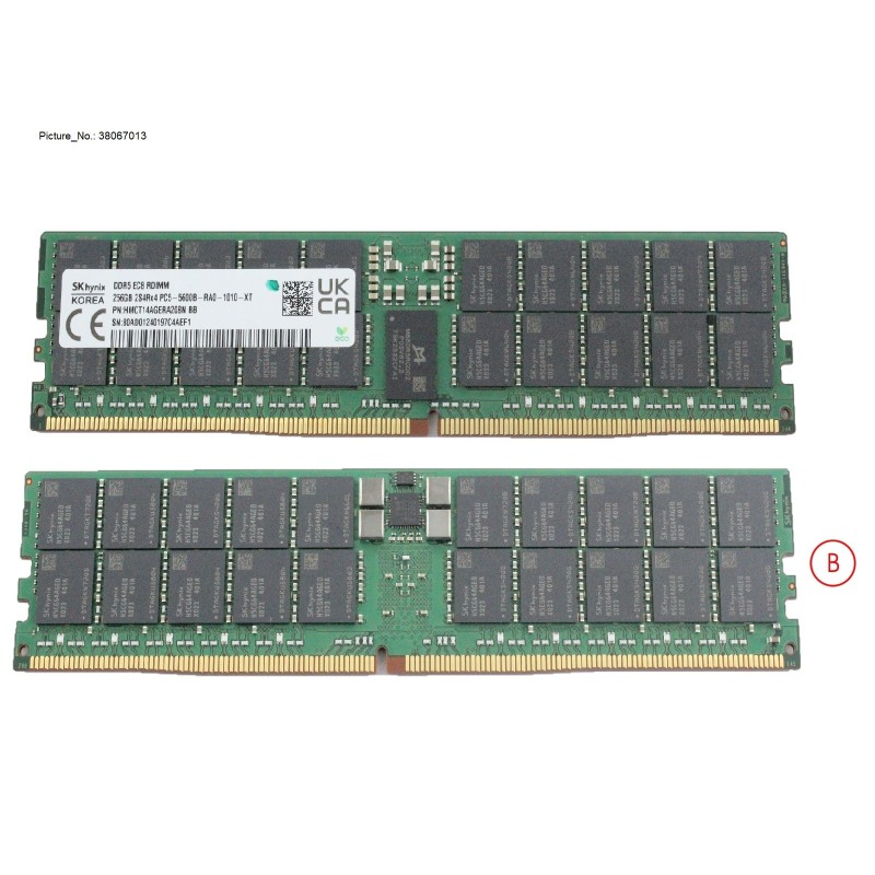 38067013 - 256GB (1X256GB) 8RX4 DDR5-5600 R 3DS ECC