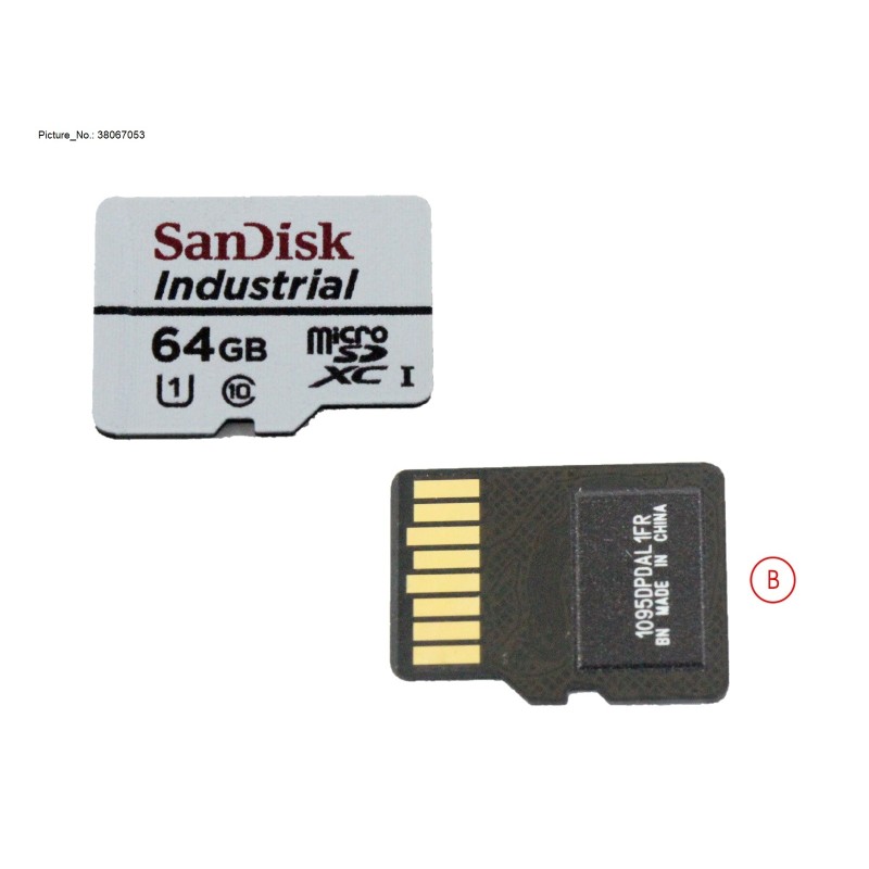 38067053 - MICROSD CARD 64GB FOR IRMC S6