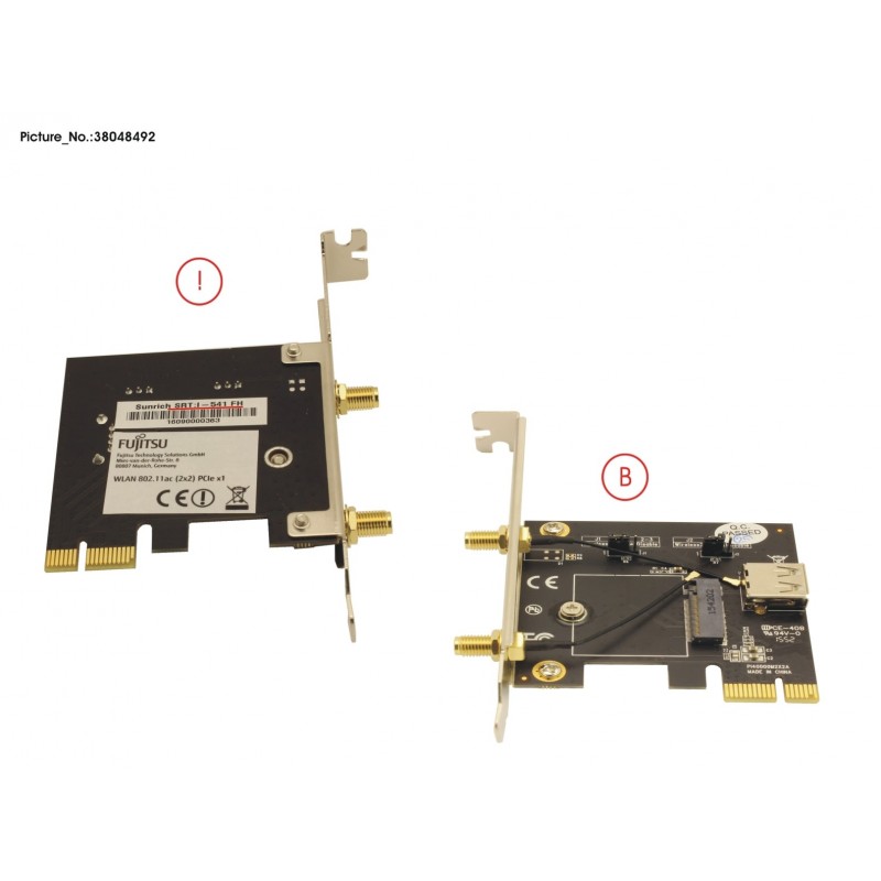 38048492 - PCI-E M.2 BOARD (W. FH BRACKET)