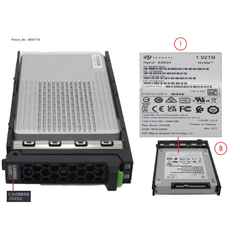 38067153 - BUD 1.92TB FOR DX8900S6