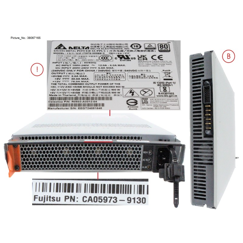 38067165 - POWER SUPPLY UNIT FOR NVME DE