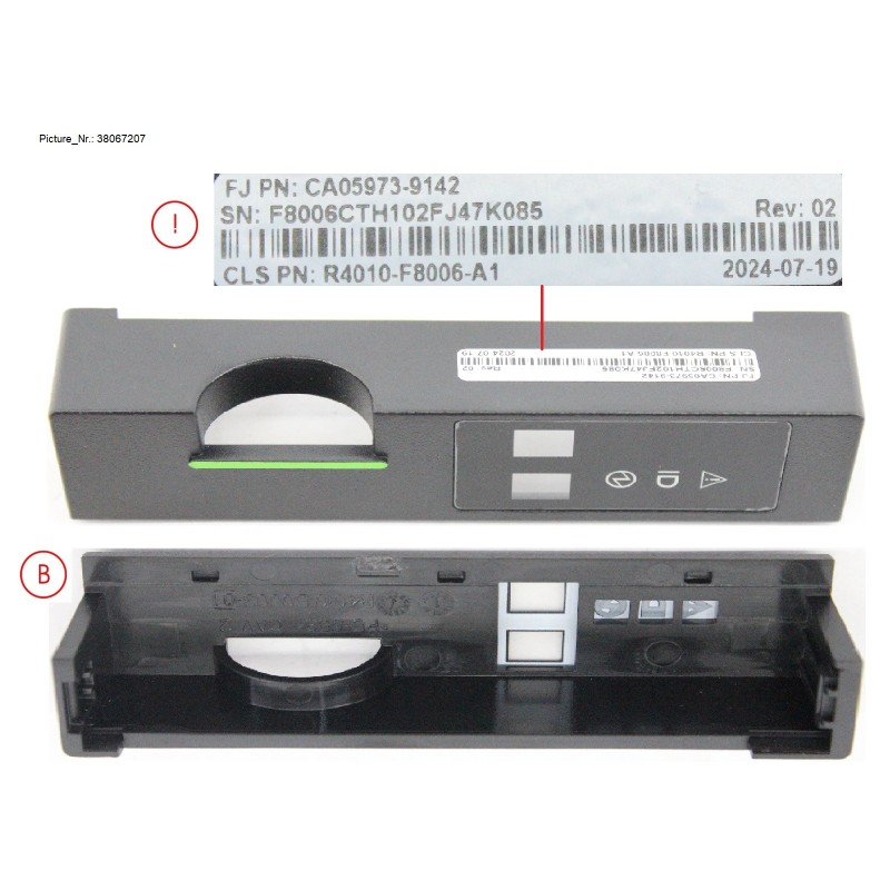 38067207 - FRANGE COVER FOR NVME DE  (LEFT)