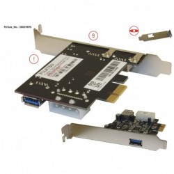 38039895 - USB3.0 PCIE X1 ADAPTER CARD LP