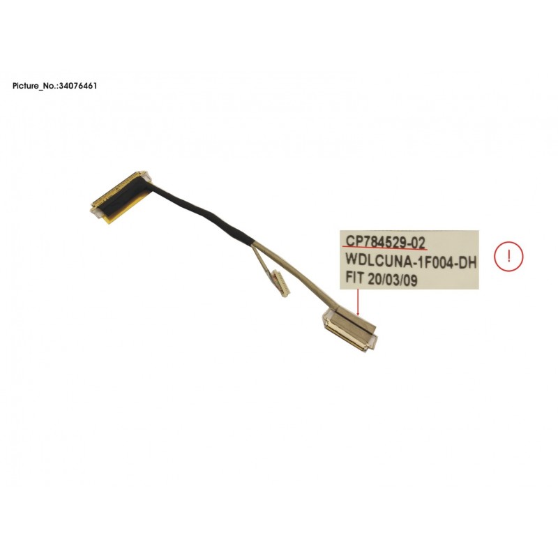 34076461 - CABLE, LCD (TOUCH, HELLO CAM)