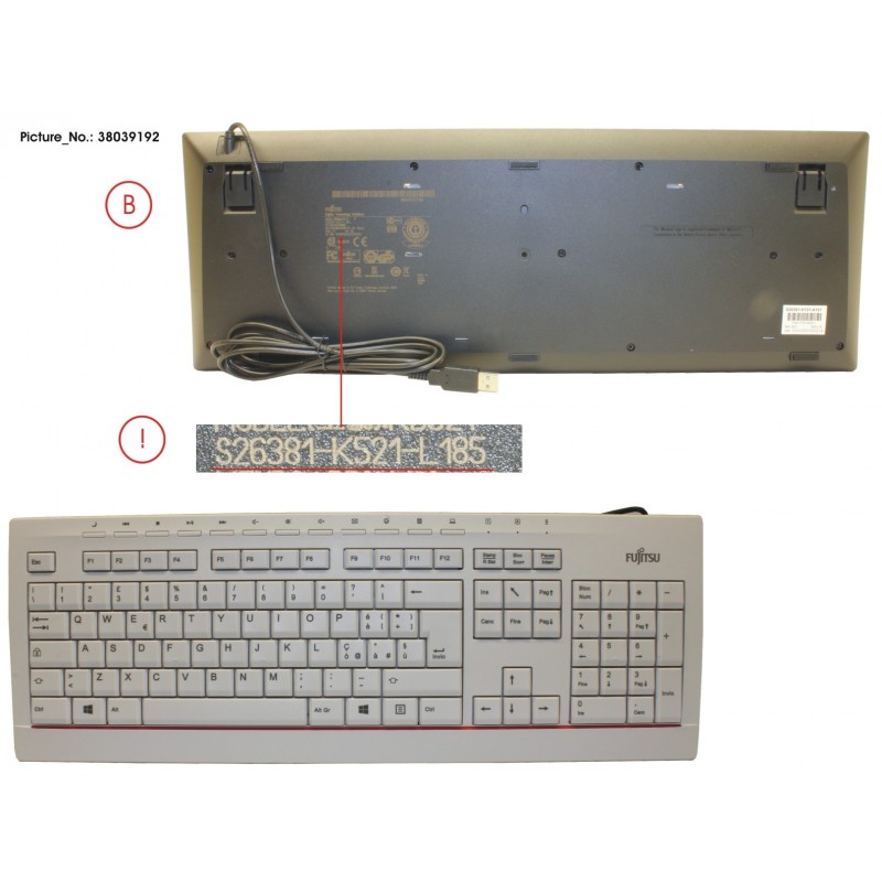 38039192 - KEYBOARD KB521 IT