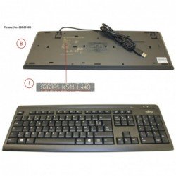 38039385 - KB410 USB BLACK FR