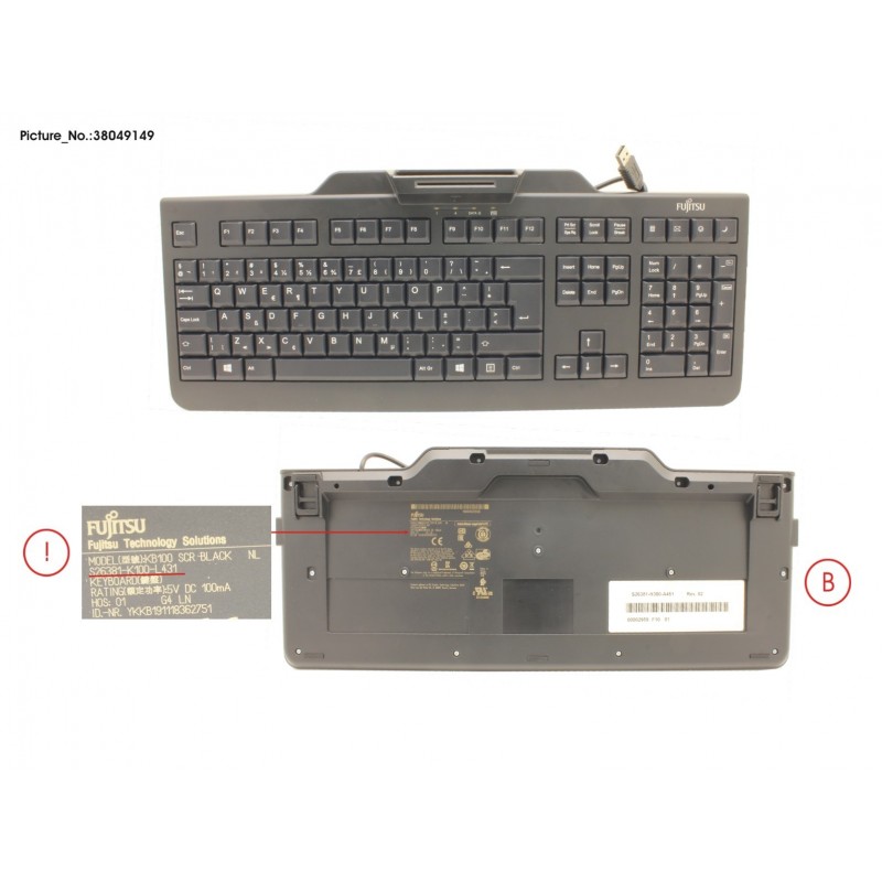 38049149 - KB100 SCR BLACK NL