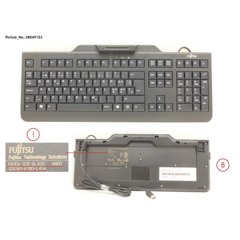 38049153 - KB100 SCR BLACK NORD