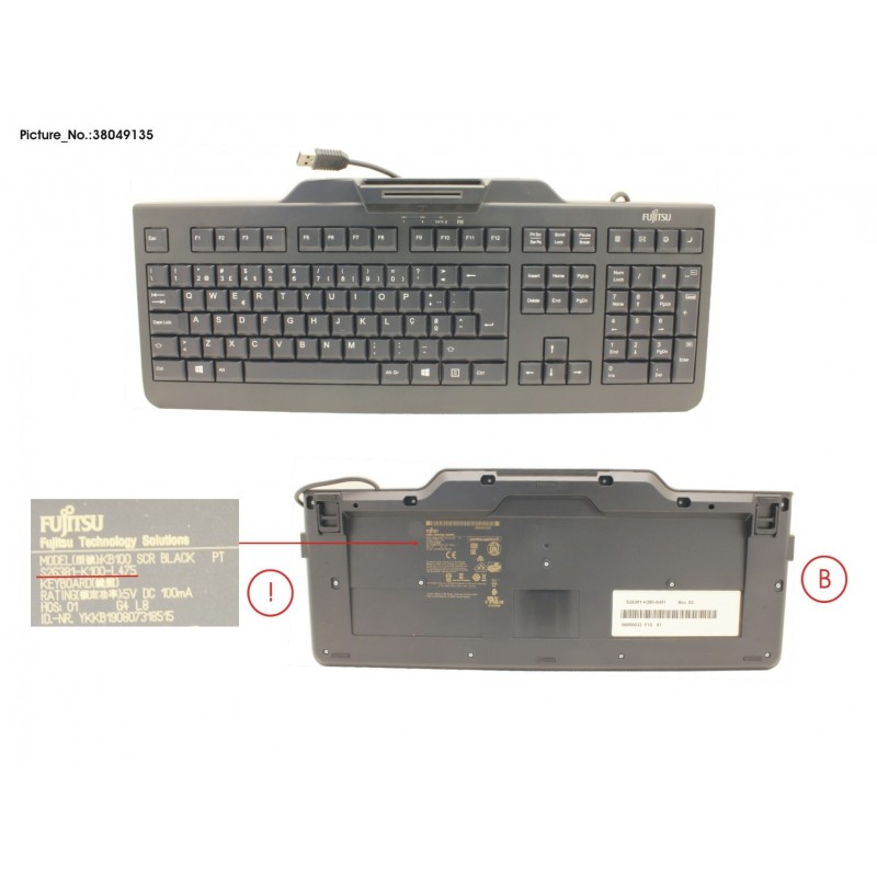 38049135 - KB100 SCR BLACK PT