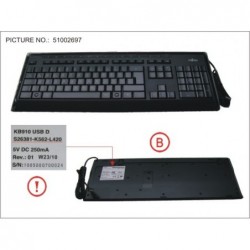 38016449 - KEYBOARD KB910 BACKLIGHT D