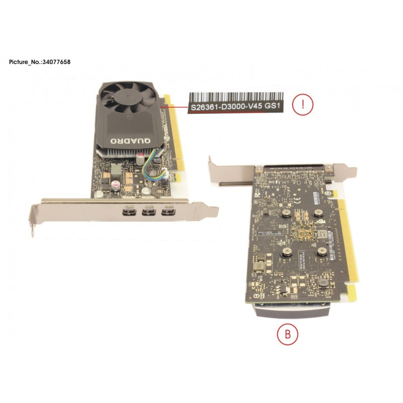 34077658 - VGA QUADRO P400 2GB FH