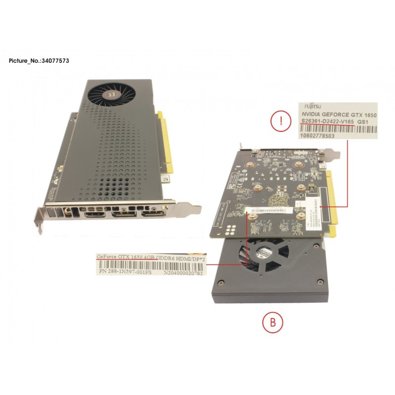 34077573 - VGA GEFORCE GTX 1650 4GB