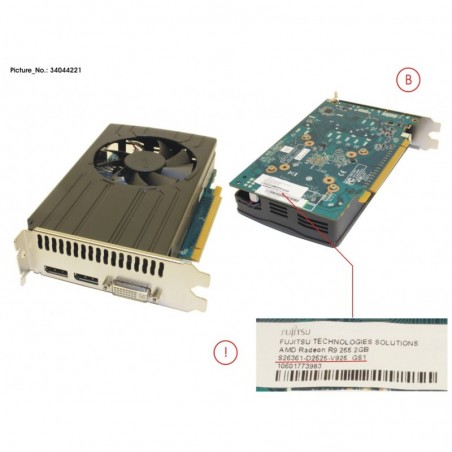 34044221 VGA ATI RADEON R9 255 2GB FH