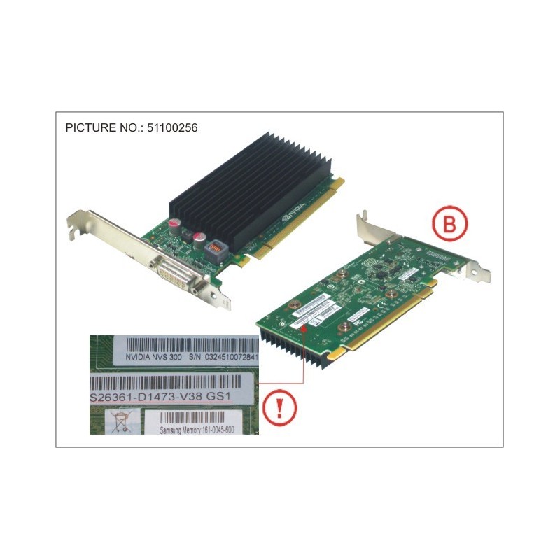 34031591 - VGA NVIDIA QUADRO NVS300 512MB PCI-E X16