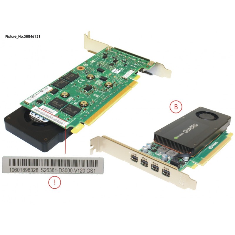 38046131 - VGA NVIDIA QUADRO QUADRO K1200