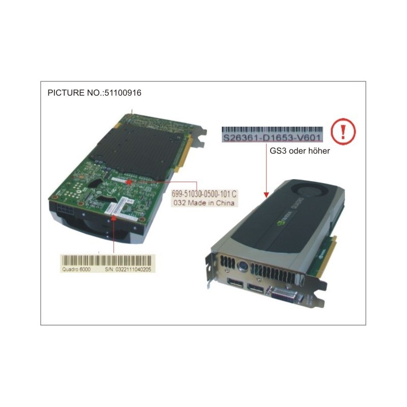 34031140 - VGA NVIDIA QUADRO 6000 6GB PCI-E X16