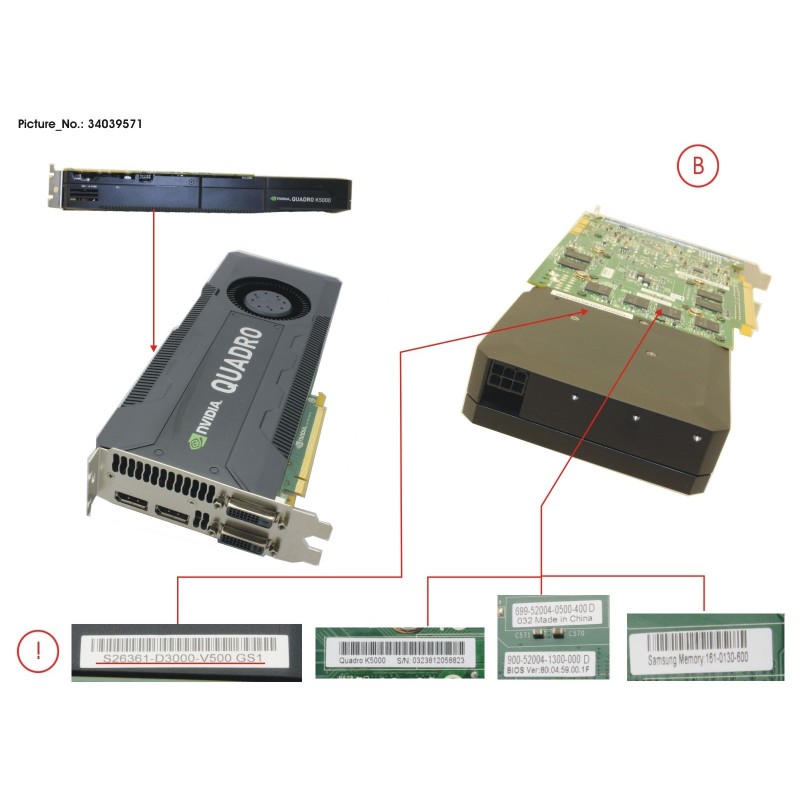 34039571 - VGA NVIDIA QUADRO K5000 4GB