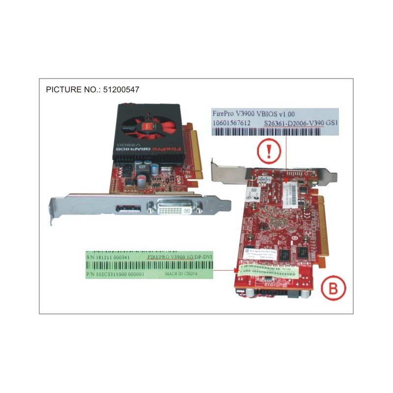 34036841 - VGA ATI FIREPRO V3900 1GB PCI-E X16