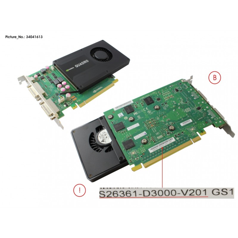 34041613 - VGA NVIDIA QUADRO K2000D 2GB