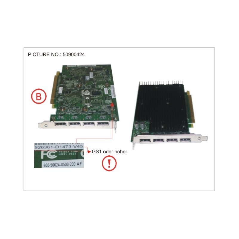 34016079 - VGA NVIDIA QUADRO NVS450 2X256MB 4XDP