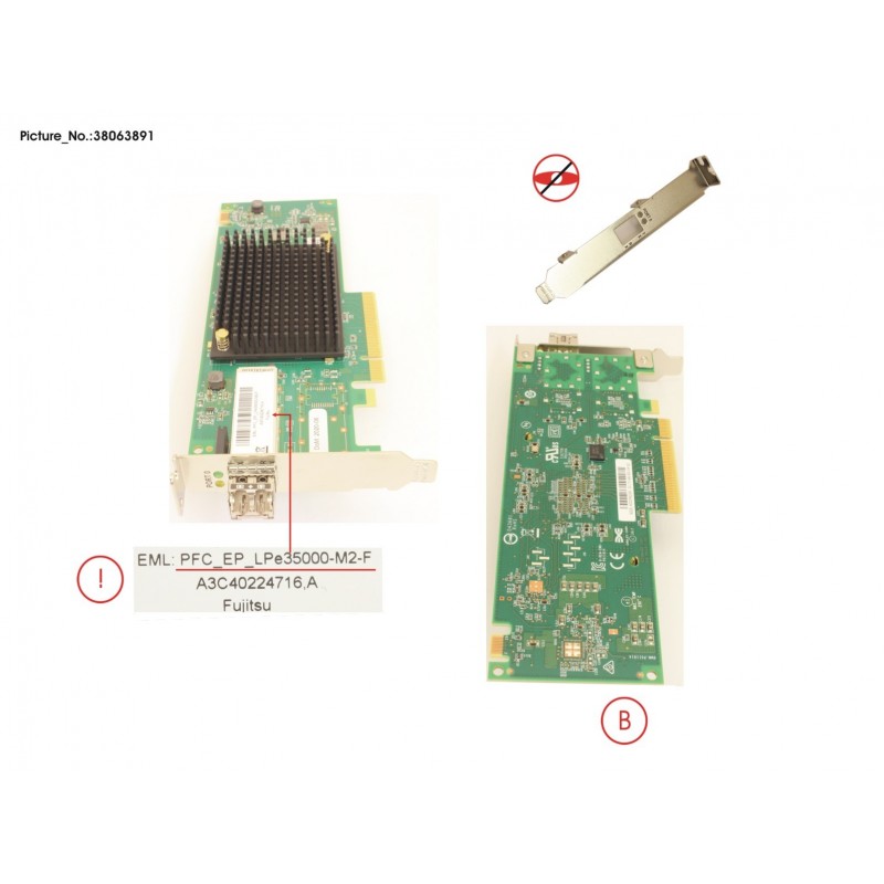 38063891 - PFC EP LPE35000 1X 32GB PCIE V4