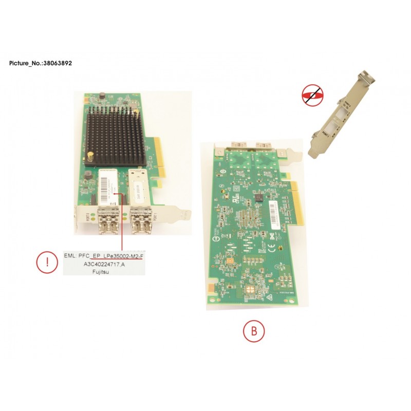 38063892 - PFC EP LPE35002 2X 32GB PCIE V4