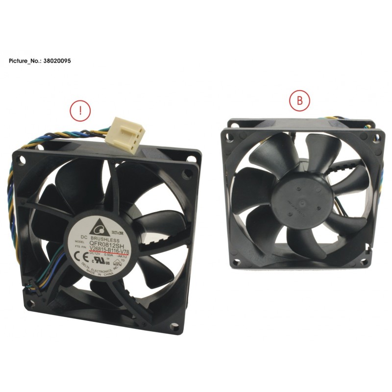 38020095 - FAN 80X80X25 DELTA