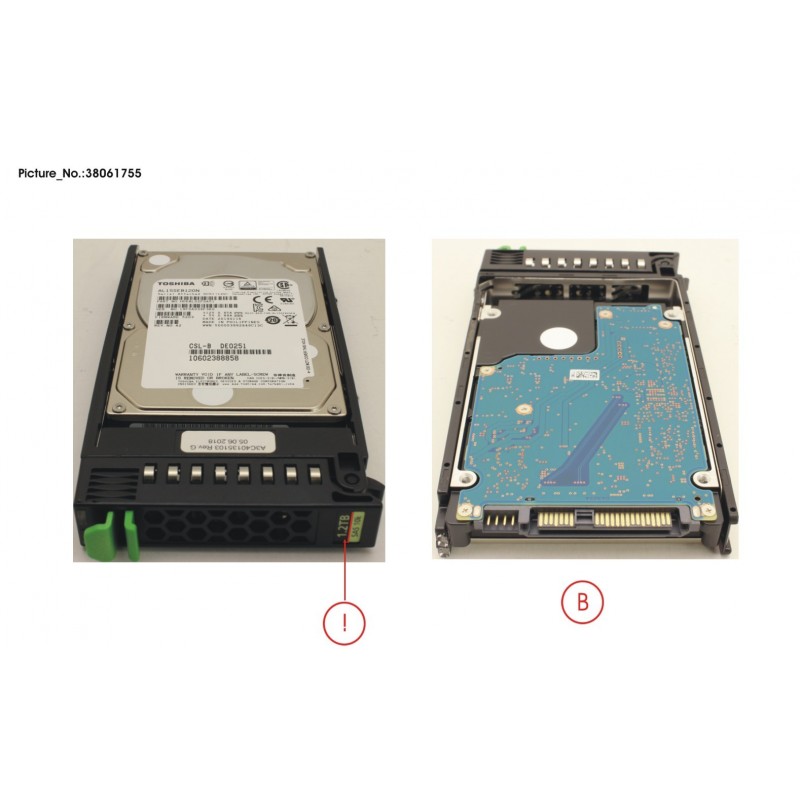 38061755 - HD SAS 12G 1.2TB 10K 512N HOT PL 2.5' EP