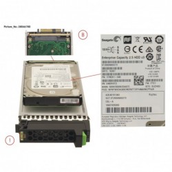 38046780 - JX40S2 2.5 HD SAS 2TB 7K2 12G 512E SPARE