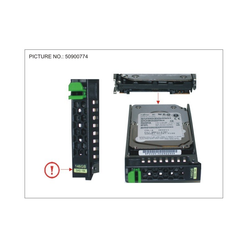 38010581 - HD SAS 3G 146GB 15K HOT PLUG 2.5' EP