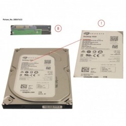 38047633 - HD SATA 6G 1TB 7.2K NO  HOT PL 3.5'' ECO