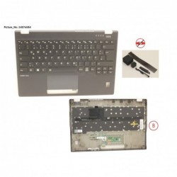 34076584 - UPPER ASSY INCL. KEYB GERMAN W/FP