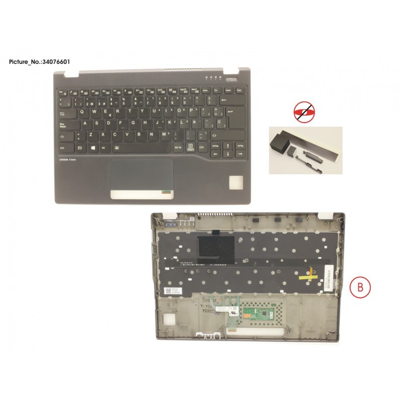 34076601 - UPPER ASSY INCL. KEYB SPAIN FOR PV