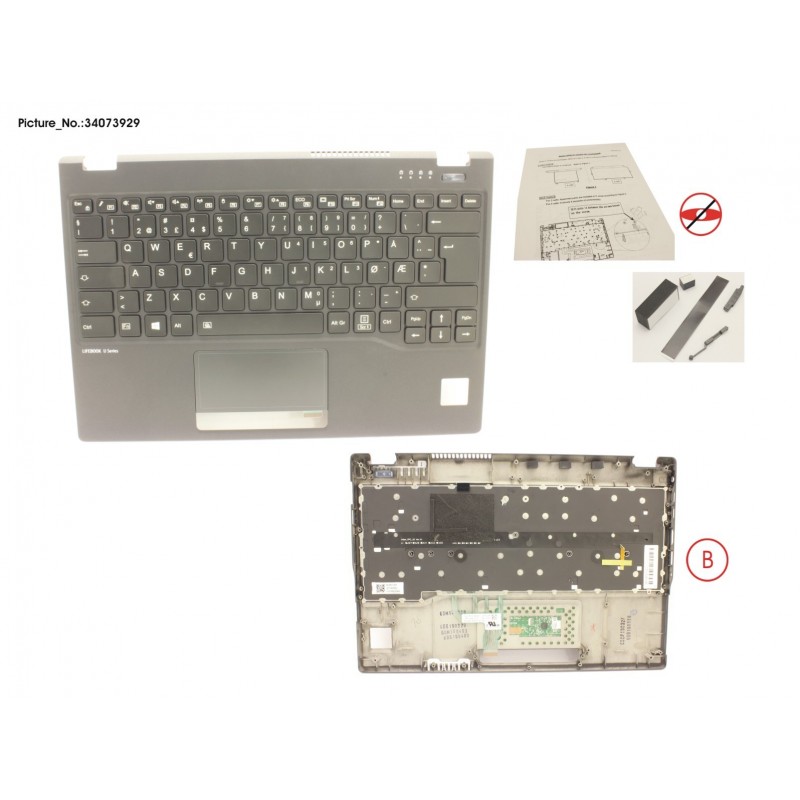 34073929 - UPPER ASSY INCL. KEYB NORWAY FOR PV