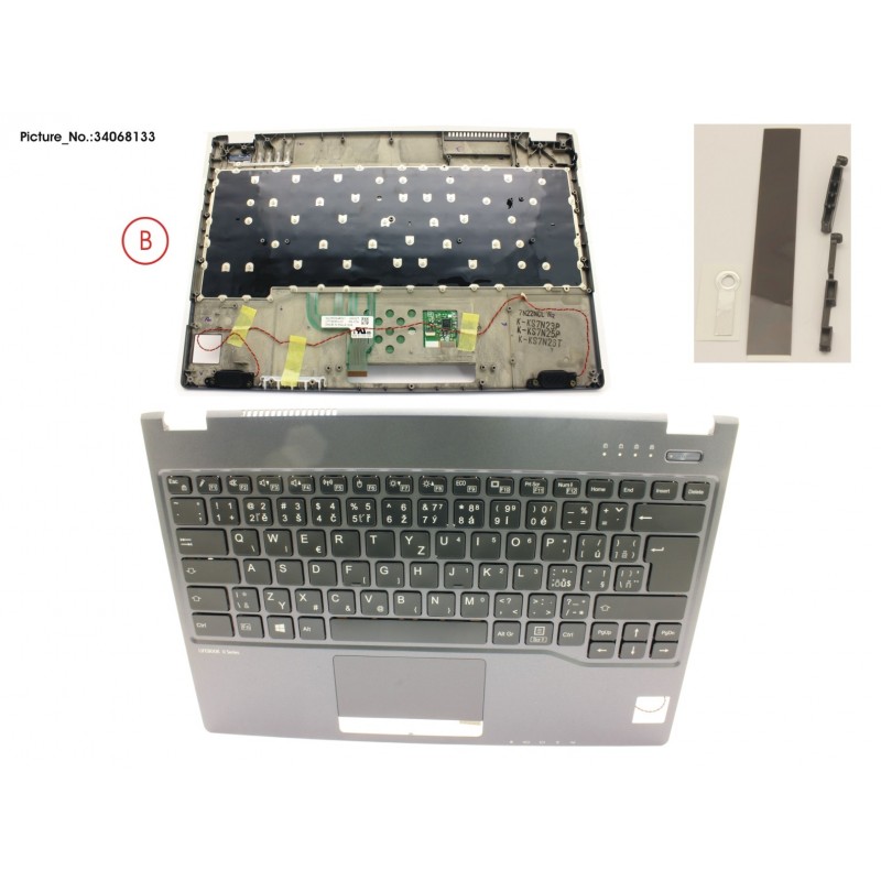 34068133 - UPPER ASSY INCL. KEYBOARD CZECH/SLO