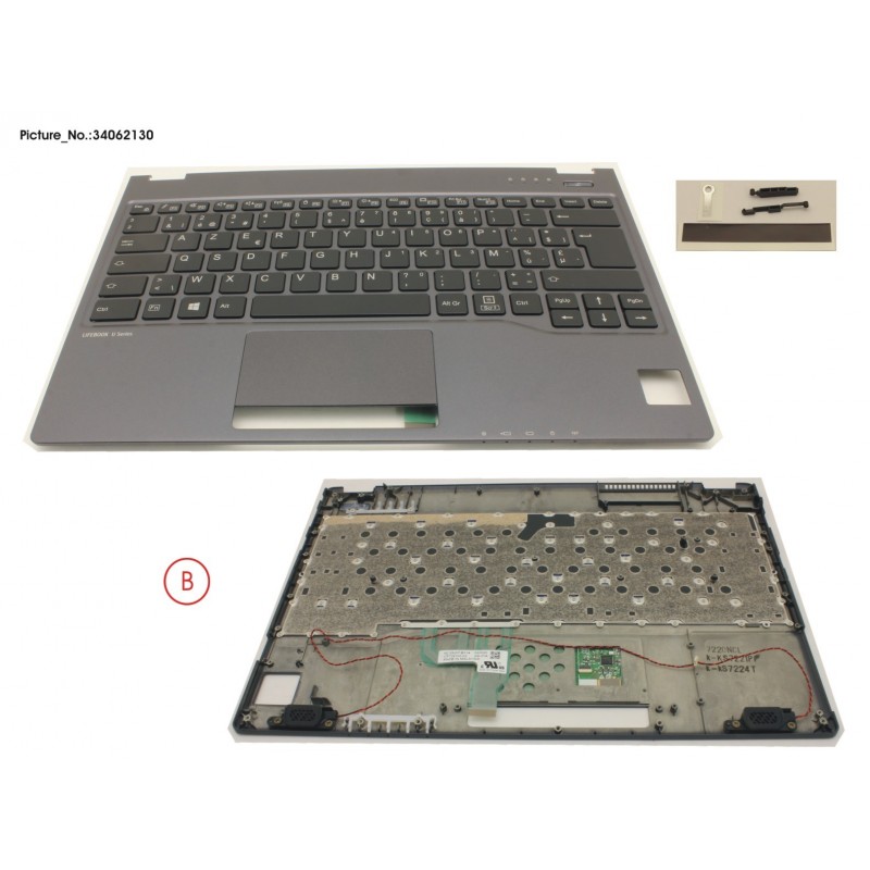 34062130 - UPPER ASSY INCL. KEYBOARD BELGIUM
