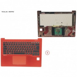 38039952 - UPPER ASSY RED INCL. KEYBOARD GERMAN