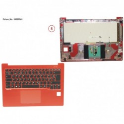 38039963 - UPPER ASSY RED INCL. KEYBOARD NORDIC