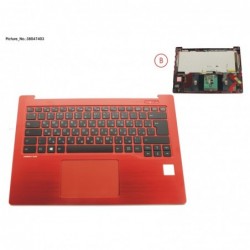 38047403 - UPPER ASSY RED INCL. KEYBOARD RUS/US
