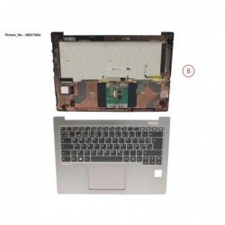 38037856 - UPPER ASSY SILV INCL. KEYBOARD NORDIC