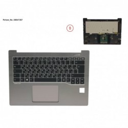 38047387 - UPPER ASSY SILV INCL. KEYBOARD RUS/US