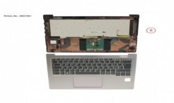 38037851 - UPPER ASSY SILV INCL. KEYBOARD SWISS