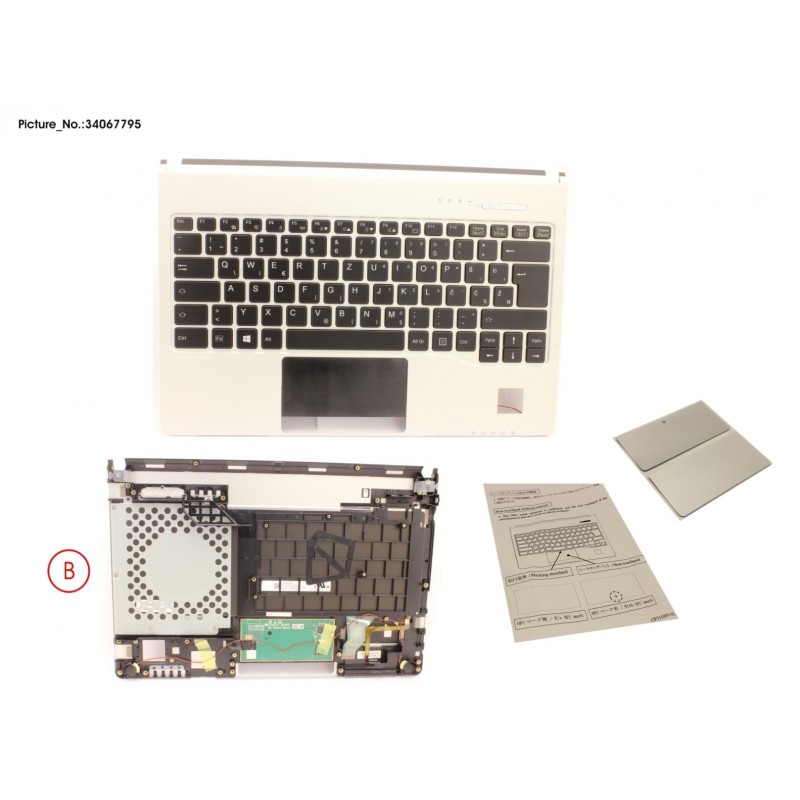 34067795 - UPPER ASSY INCL. KEYBOARD EAST EUROPE