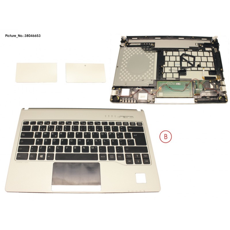 38046653 - UPPER ASSY INCL. KEYBOARD PORTUGAL