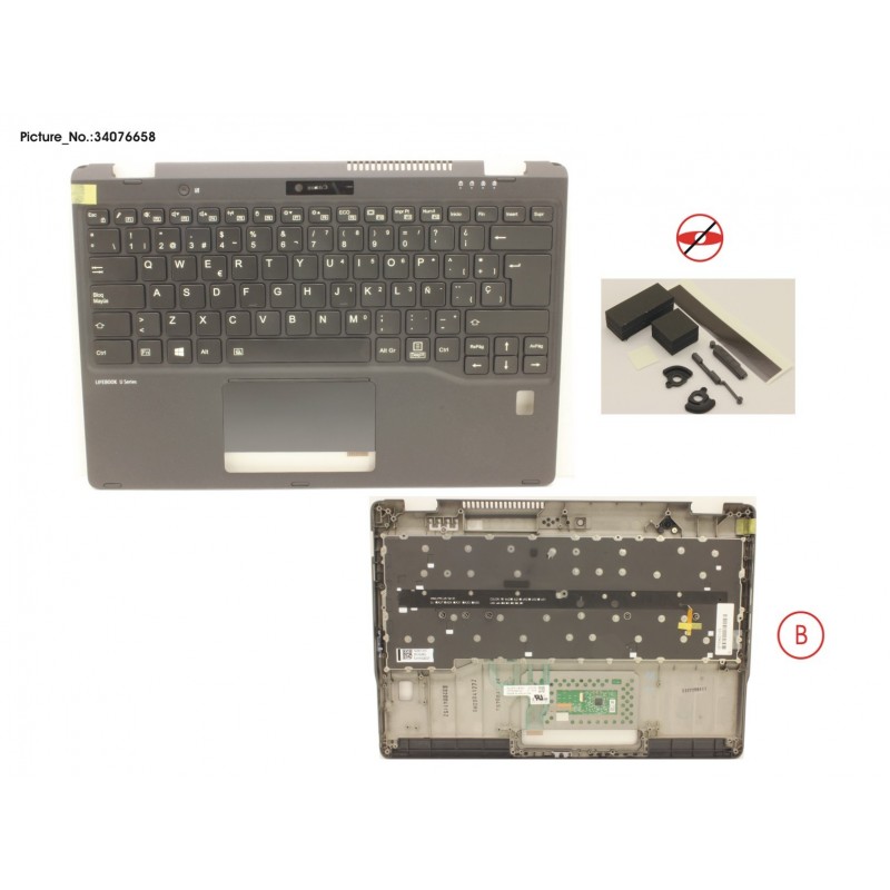 34076658 - UPPER ASSY INCL. KEYB SPAIN W/FP