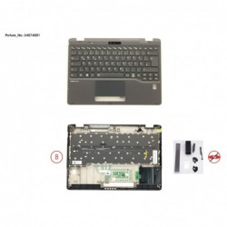 34074001 - UPPER ASSY INCL. KEYB GERMAN W/FP(TBT)