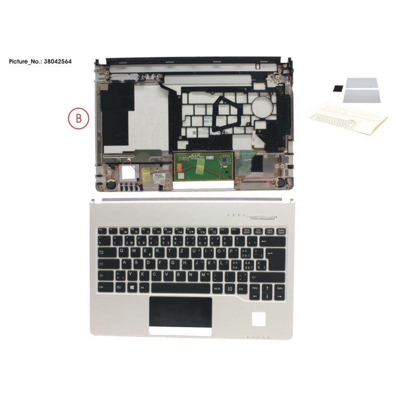 38042564 - UPPER ASSY INCL. KEYBOARD SWISS